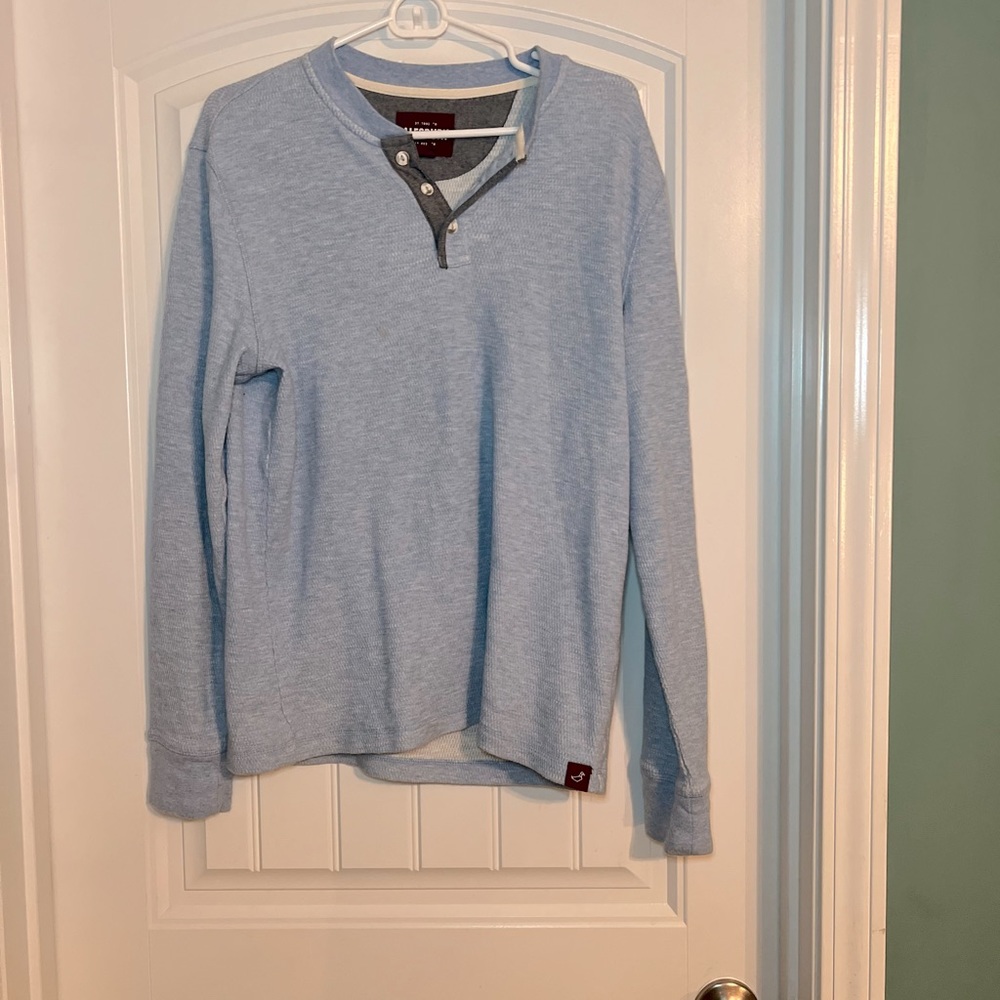 Alesbury casual waffle knit long sleeve shirt